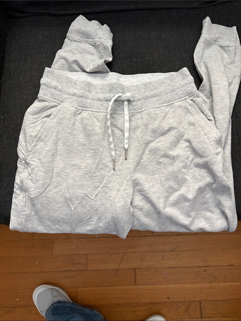 lululemon athletica Light Gray Drawstring Joggers